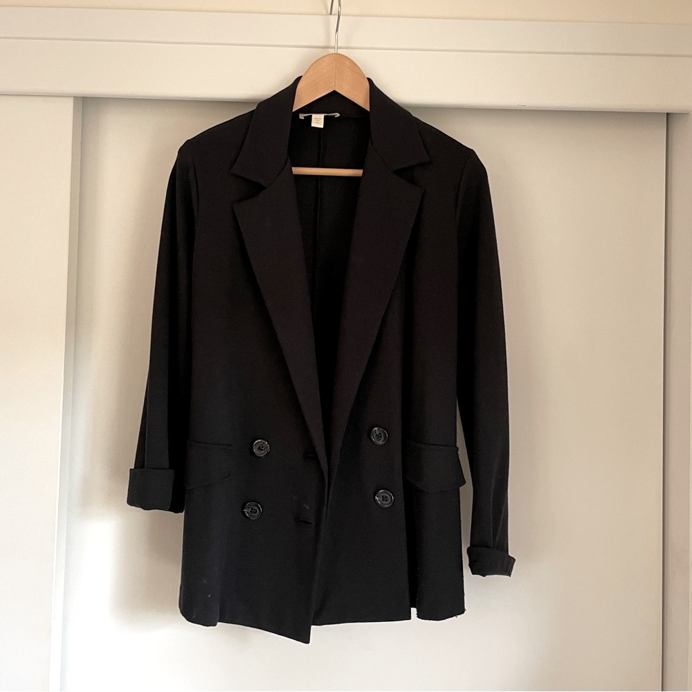 NEW‎ WESTON WEAR Soft Black Blazer, Sz S